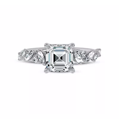 Hayley Scattered Lab Diamond Engagement Ring