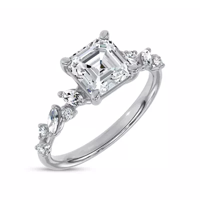 Hayley Scattered Lab Diamond Engagement Ring