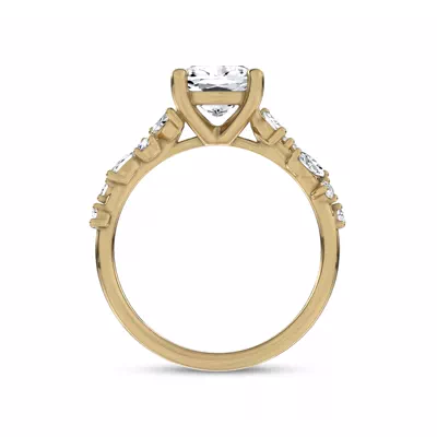 Hayley Scattered Lab Diamond Engagement Ring