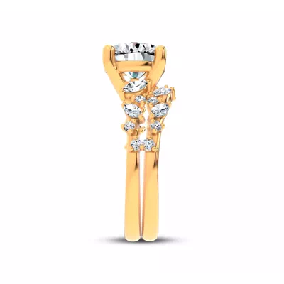 Hayley Scattered Lab Diamond Engagement Ring