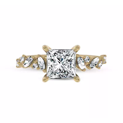 Hayley Scattered Lab Diamond Engagement Ring