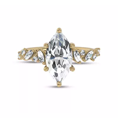 Hayley Scattered Lab Diamond Engagement Ring