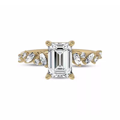 Hayley Scattered Lab Diamond Engagement Ring