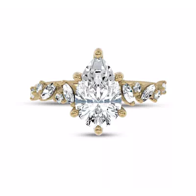 Hayley Scattered Lab Diamond Engagement Ring