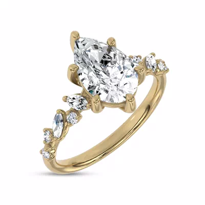 Hayley Scattered Lab Diamond Engagement Ring