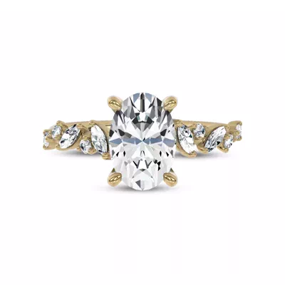 Hayley Scattered Lab Diamond Engagement Ring