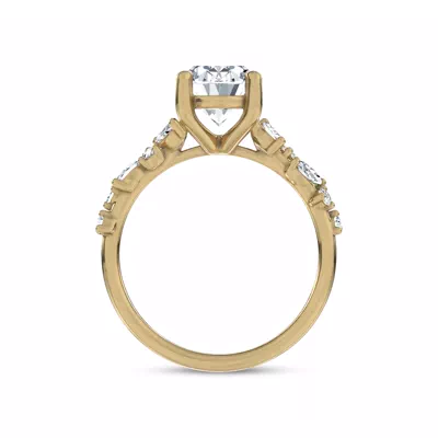 Hayley Scattered Lab Diamond Engagement Ring