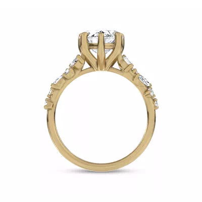 Hayley Scattered Lab Diamond Engagement Ring