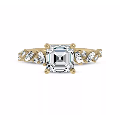 Hayley Scattered Lab Diamond Engagement Ring