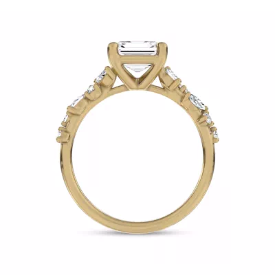 Hayley Scattered Lab Diamond Engagement Ring