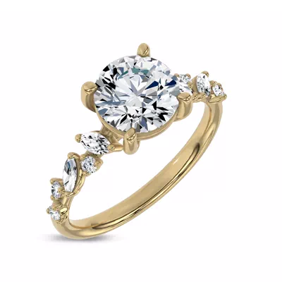 Hayley Scattered Diamond Engagement Ring
