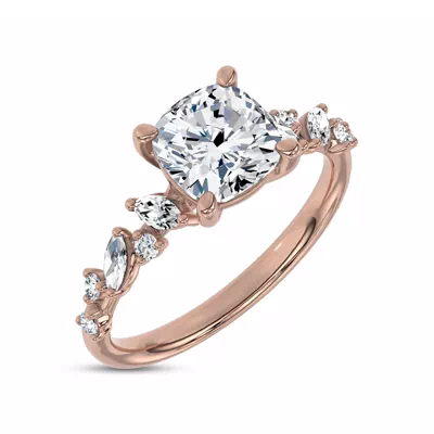 Hayley Scattered Lab Diamond Engagement Ring
