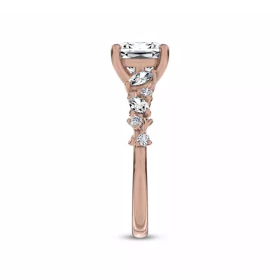 Hayley Scattered Lab Diamond Engagement Ring