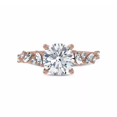 Hayley Scattered Lab Diamond Engagement Ring