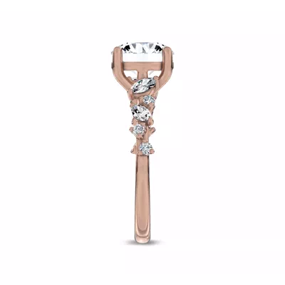 Hayley Scattered Lab Diamond Engagement Ring