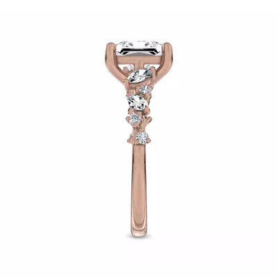 Hayley Scattered Lab Diamond Engagement Ring