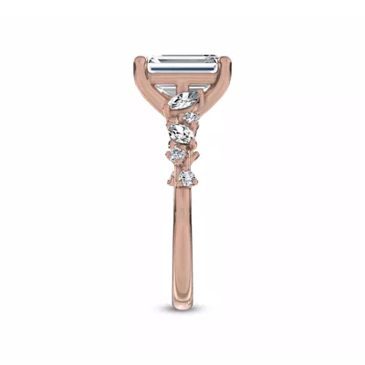 Hayley Scattered Lab Diamond Engagement Ring