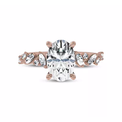 Hayley Scattered Lab Diamond Engagement Ring