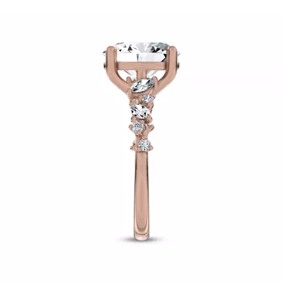 Hayley Scattered Lab Diamond Engagement Ring