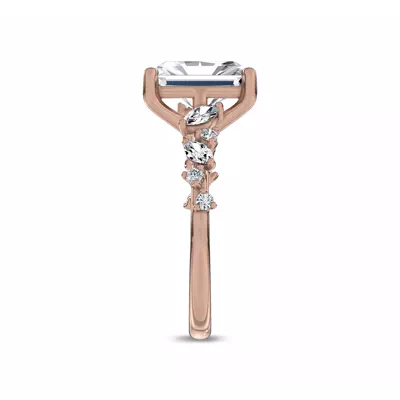 Hayley Scattered Lab Diamond Engagement Ring