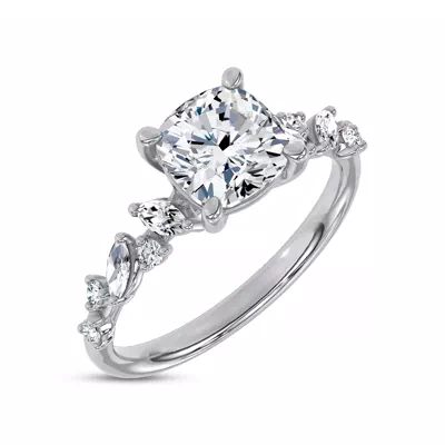 Hayley Scattered Lab Diamond Engagement Ring