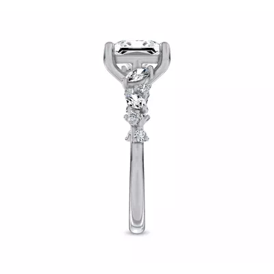 Hayley Scattered Lab Diamond Engagement Ring