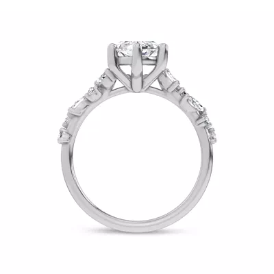 Hayley Scattered Lab Diamond Engagement Ring