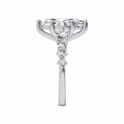 Hayley Scattered Lab Diamond Engagement Ring