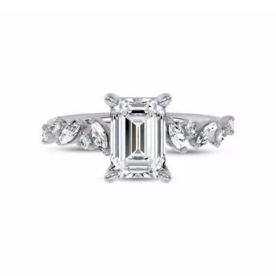 Hayley Scattered Lab Diamond Engagement Ring