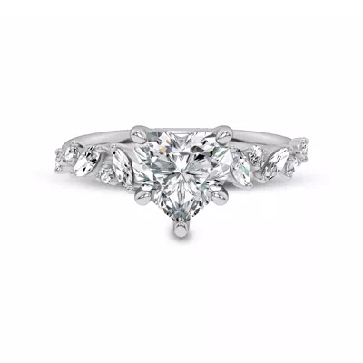 Hayley Scattered Lab Diamond Engagement Ring