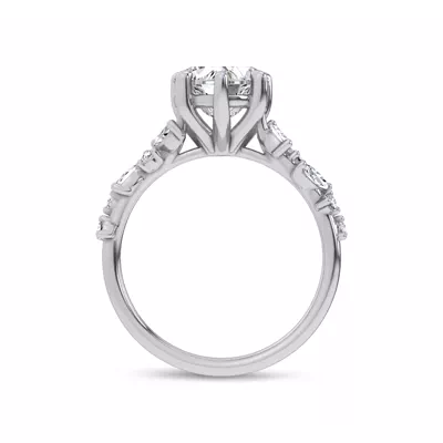 Hayley Scattered Lab Diamond Engagement Ring