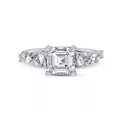 Hayley Scattered Lab Diamond Engagement Ring
