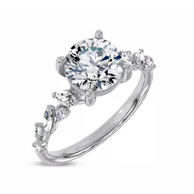 Hayley Scattered Diamond Engagement Ring