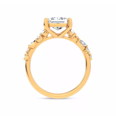 Hayley Scattered Lab Diamond Engagement Ring