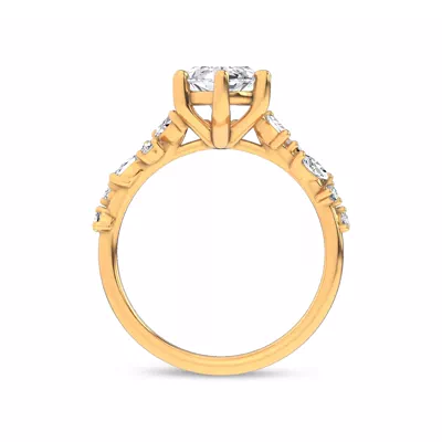 Hayley Scattered Lab Diamond Engagement Ring