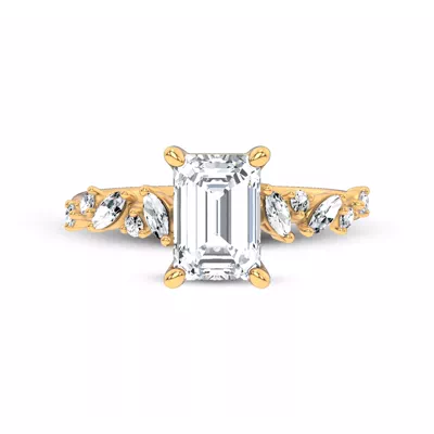 Hayley Scattered Lab Diamond Engagement Ring