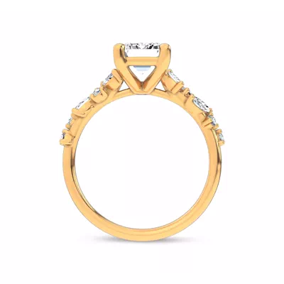 Hayley Scattered Lab Diamond Engagement Ring