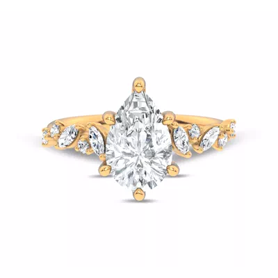 Hayley Scattered Lab Diamond Engagement Ring