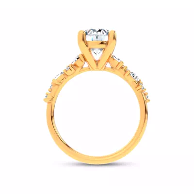 Hayley Scattered Lab Diamond Engagement Ring