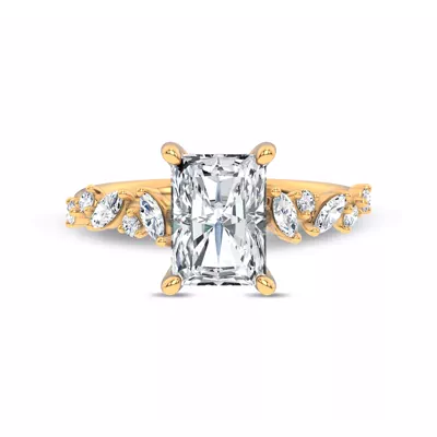 Hayley Scattered Lab Diamond Engagement Ring