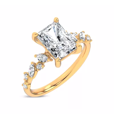 Hayley Scattered Lab Diamond Engagement Ring