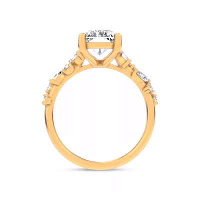 Hayley Scattered Lab Diamond Engagement Ring