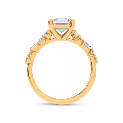 Hayley Scattered Lab Diamond Engagement Ring