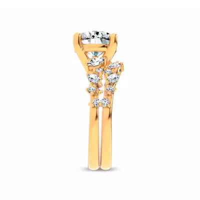 Hayley Scattered Lab Diamond Engagement Ring