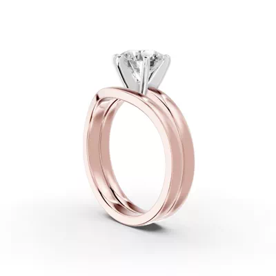 Boda Six-Prong Comfort-Fit Engagement Ring (2mm)