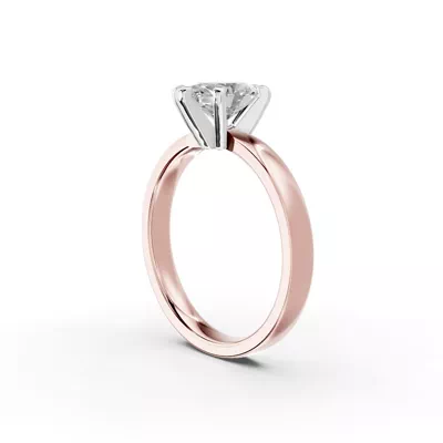 Boda Six-Prong Comfort-Fit Engagement Ring (2mm)