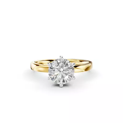 Boda Six-Prong Comfort-Fit Engagement Ring (2mm)