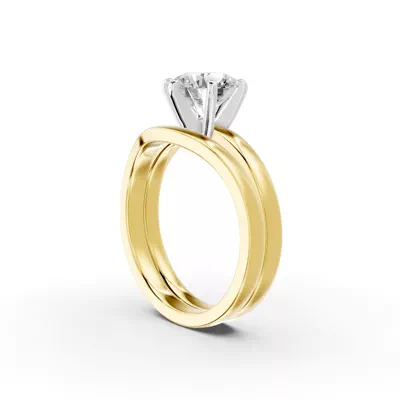 Boda Six-Prong Comfort-Fit Engagement Ring (2mm)