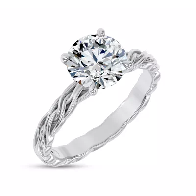 Woven Love Eternity Engagement Ring by Christian Siriano