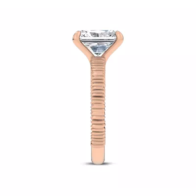 Ruche Solitiare Engagement Ring by Christian Siriano